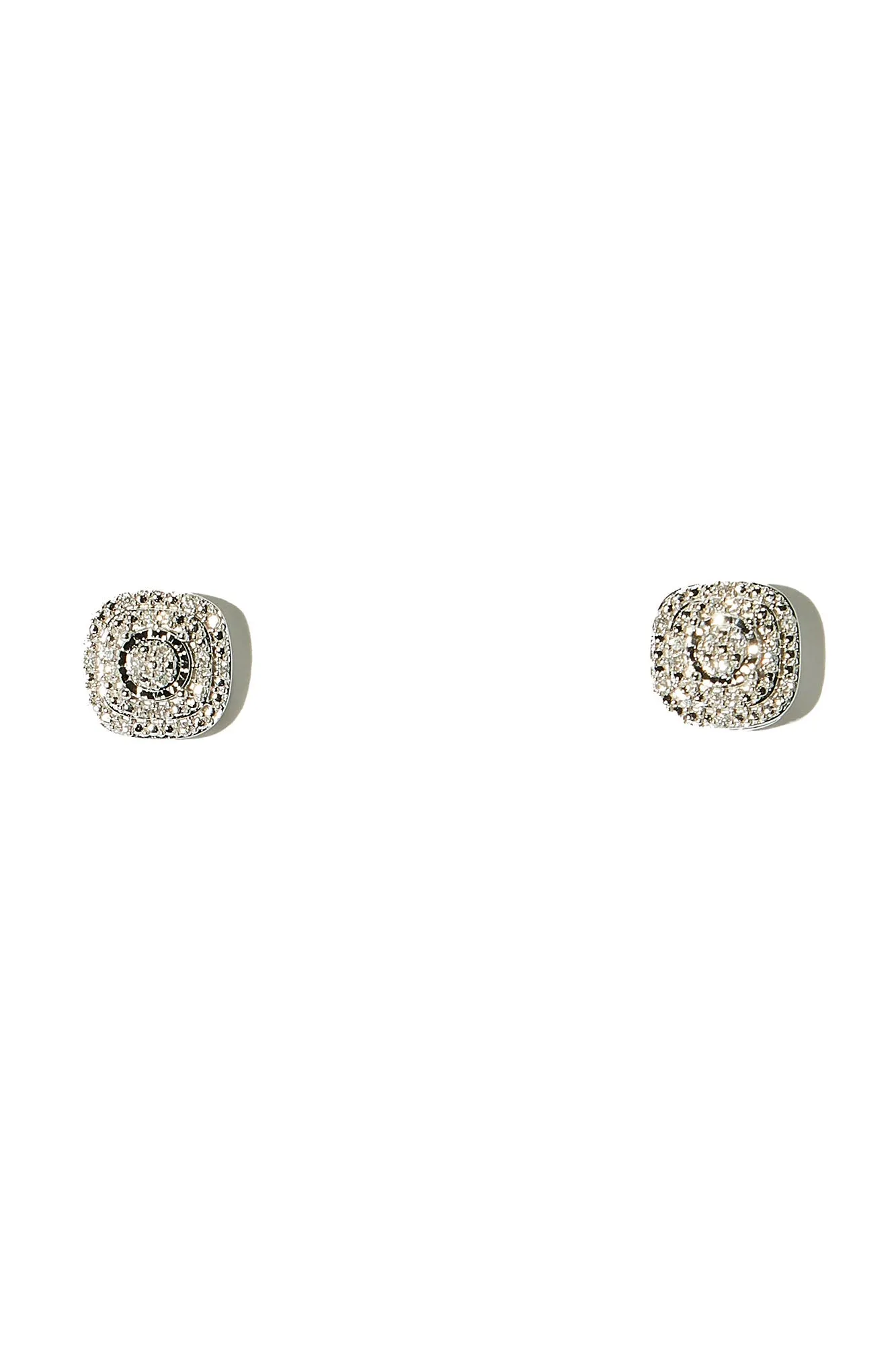 0.10 tcw Diamond Stud Earrings - Silver