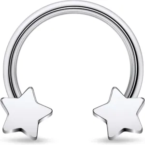 16G F136 Titanium Internal Thread Horseshoe Septum Nose Ring Piercing Jewelry Circular Barbell Helix Snug Tragus Rook Daith Cartilage Earring Lip Ring Piercing Jewelry for Women Men 8MM 10MM