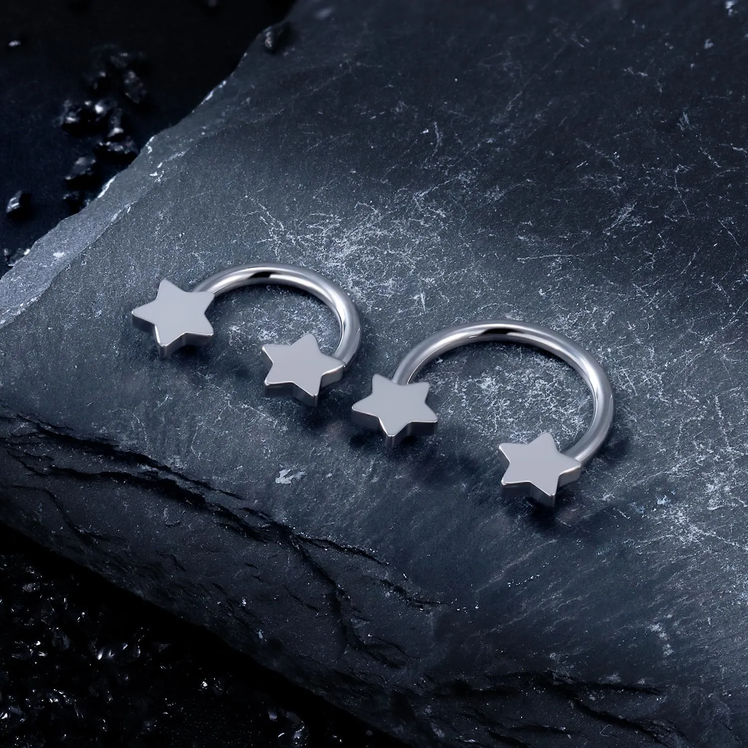 16G F136 Titanium Internal Thread Horseshoe Septum Nose Ring Piercing Jewelry Circular Barbell Helix Snug Tragus Rook Daith Cartilage Earring Lip Ring Piercing Jewelry for Women Men 8MM 10MM