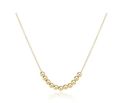 16" Necklace Gold- Classic Beaded Bliss