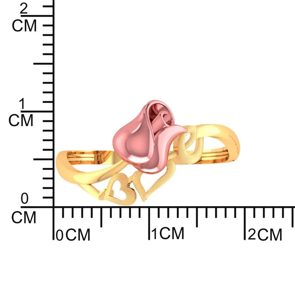 22k Yellow And Love Word Designed Gold Ring