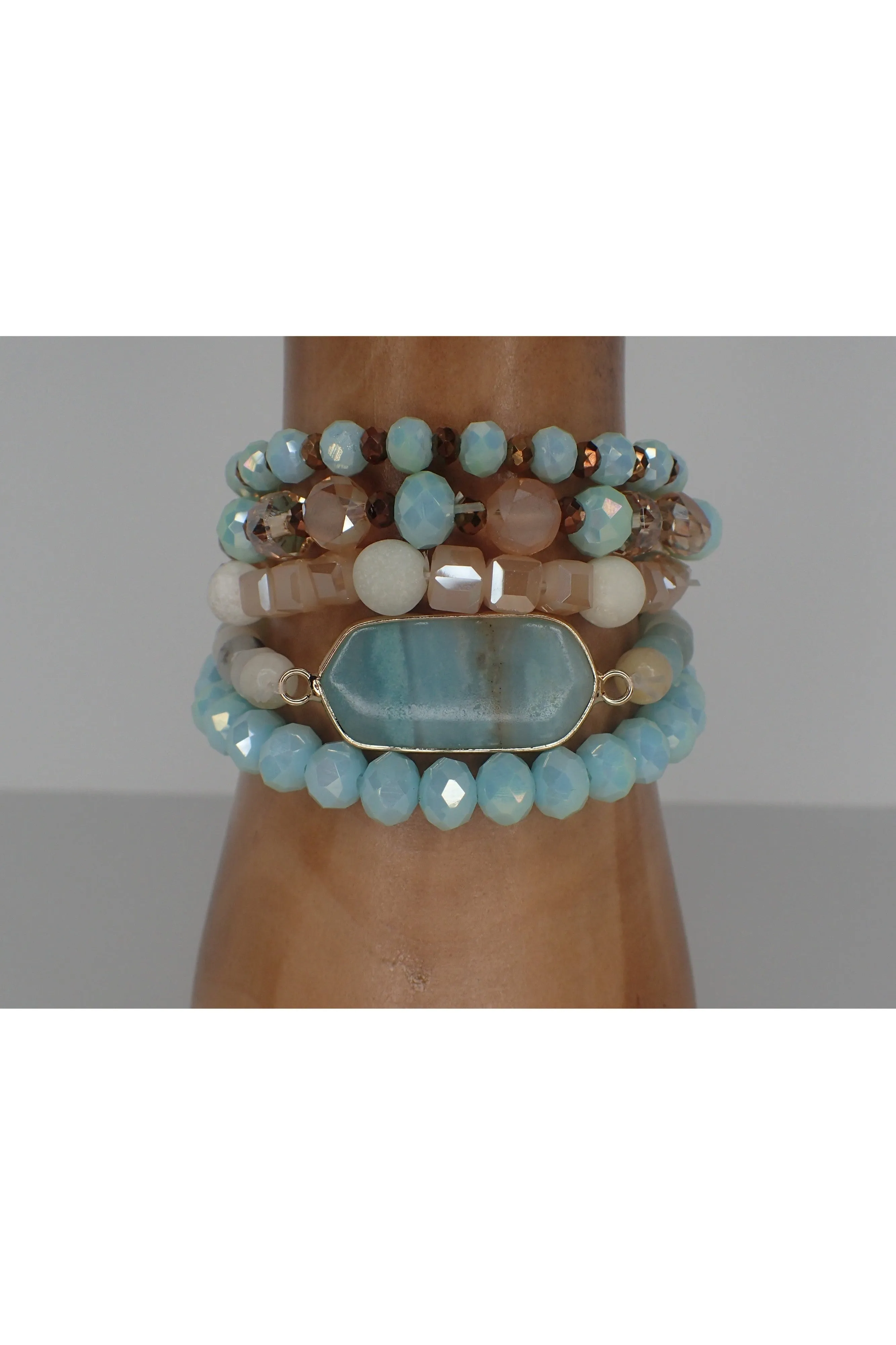 Emma Crystal Beaded Hoop Earrings - Two Colors