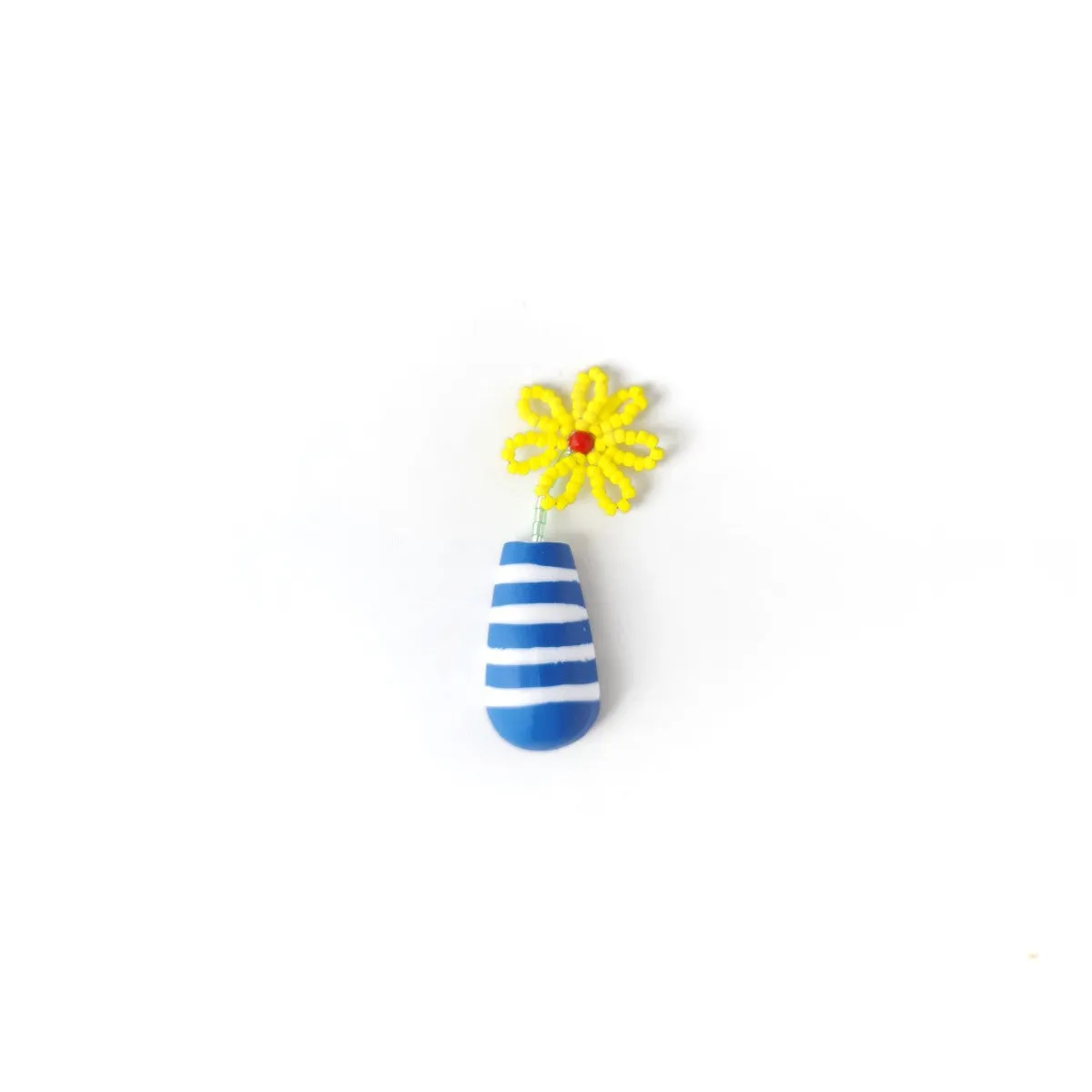 Gerbera Yellow Brooch