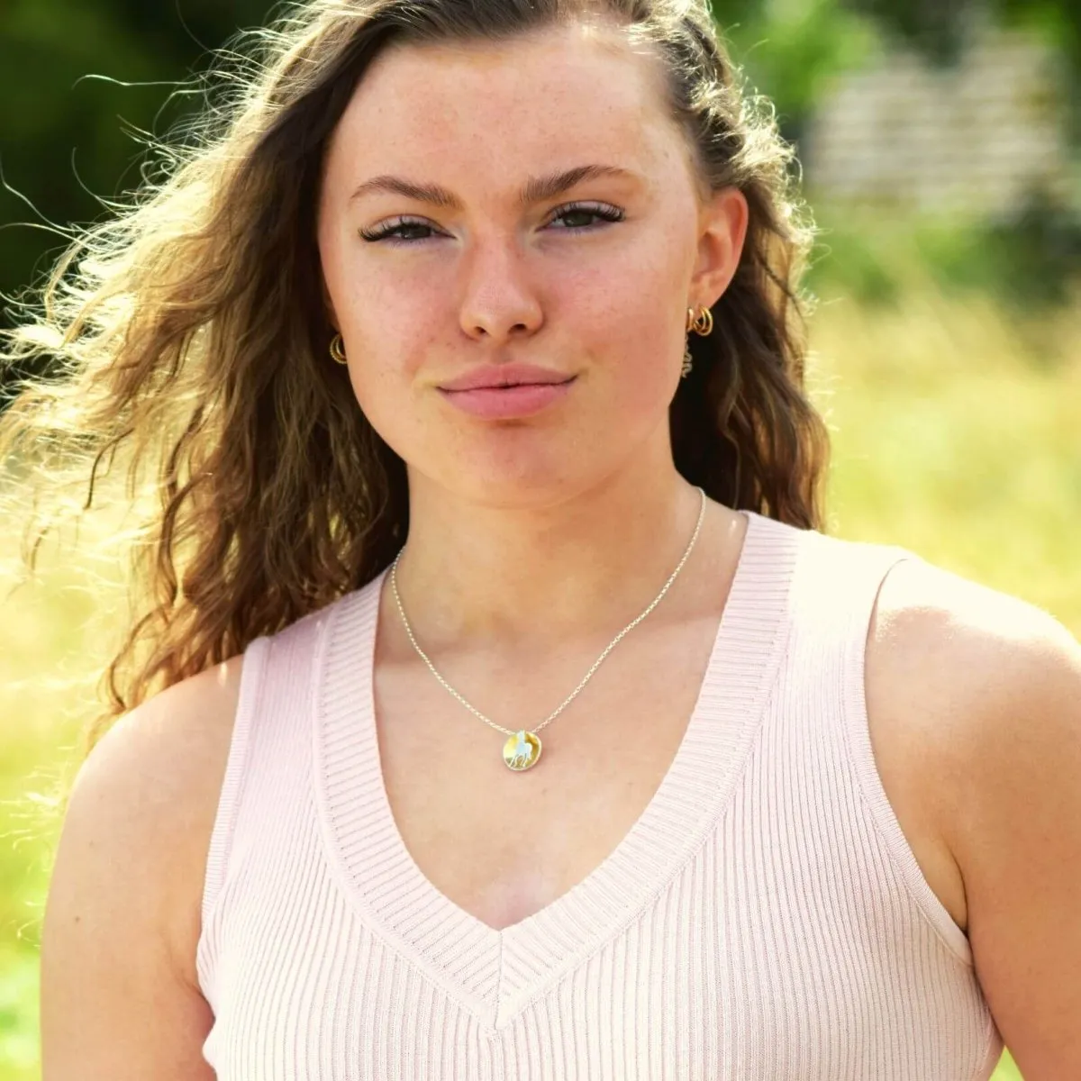 Gold Horse Necklace