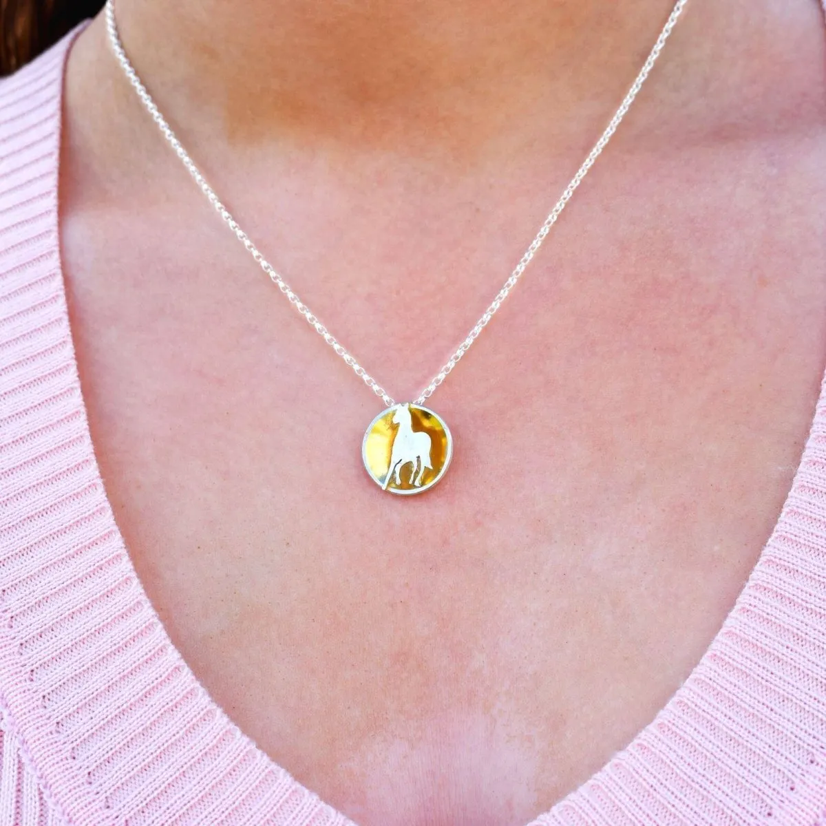 Gold Horse Necklace