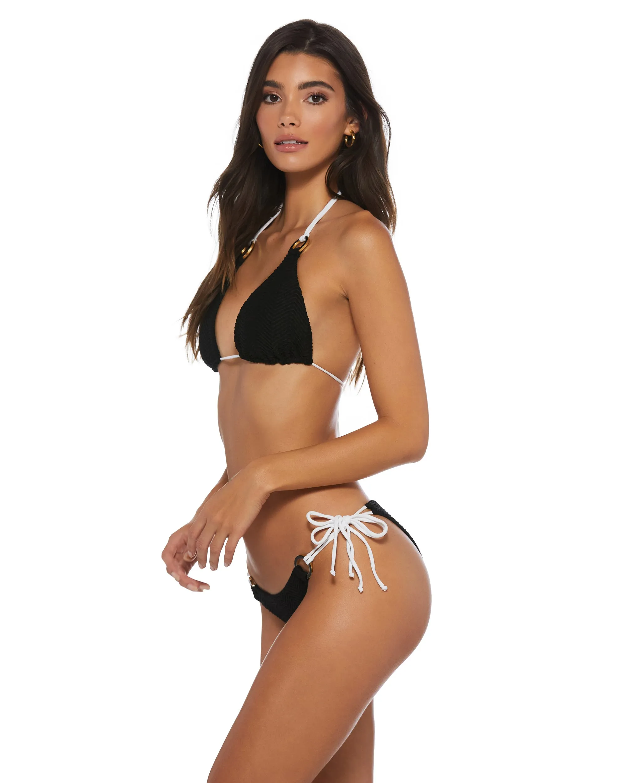 Harper Black Cheeky Bikini Bottom