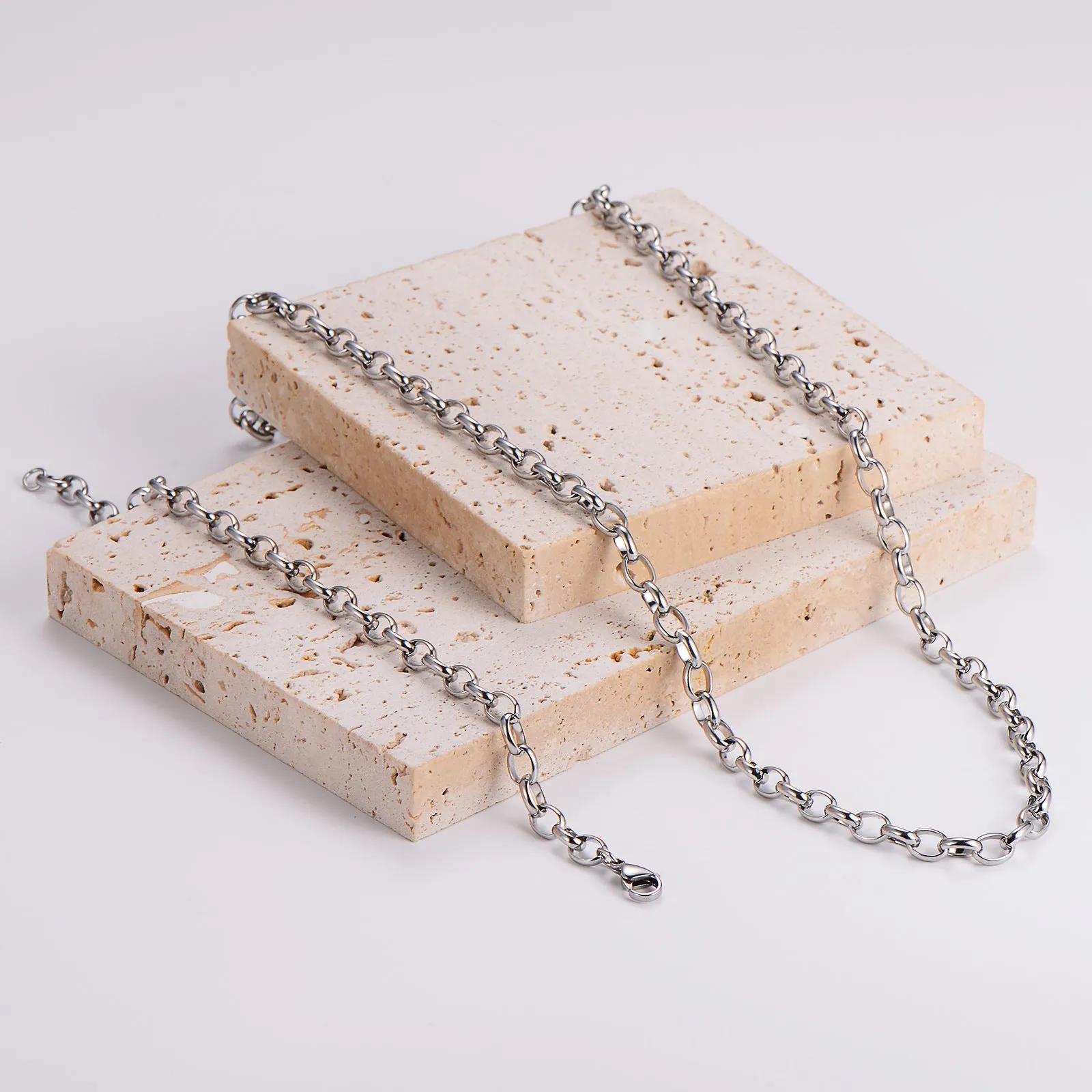 Minimalist Stripe Stainless Steel Polishing Necklaces