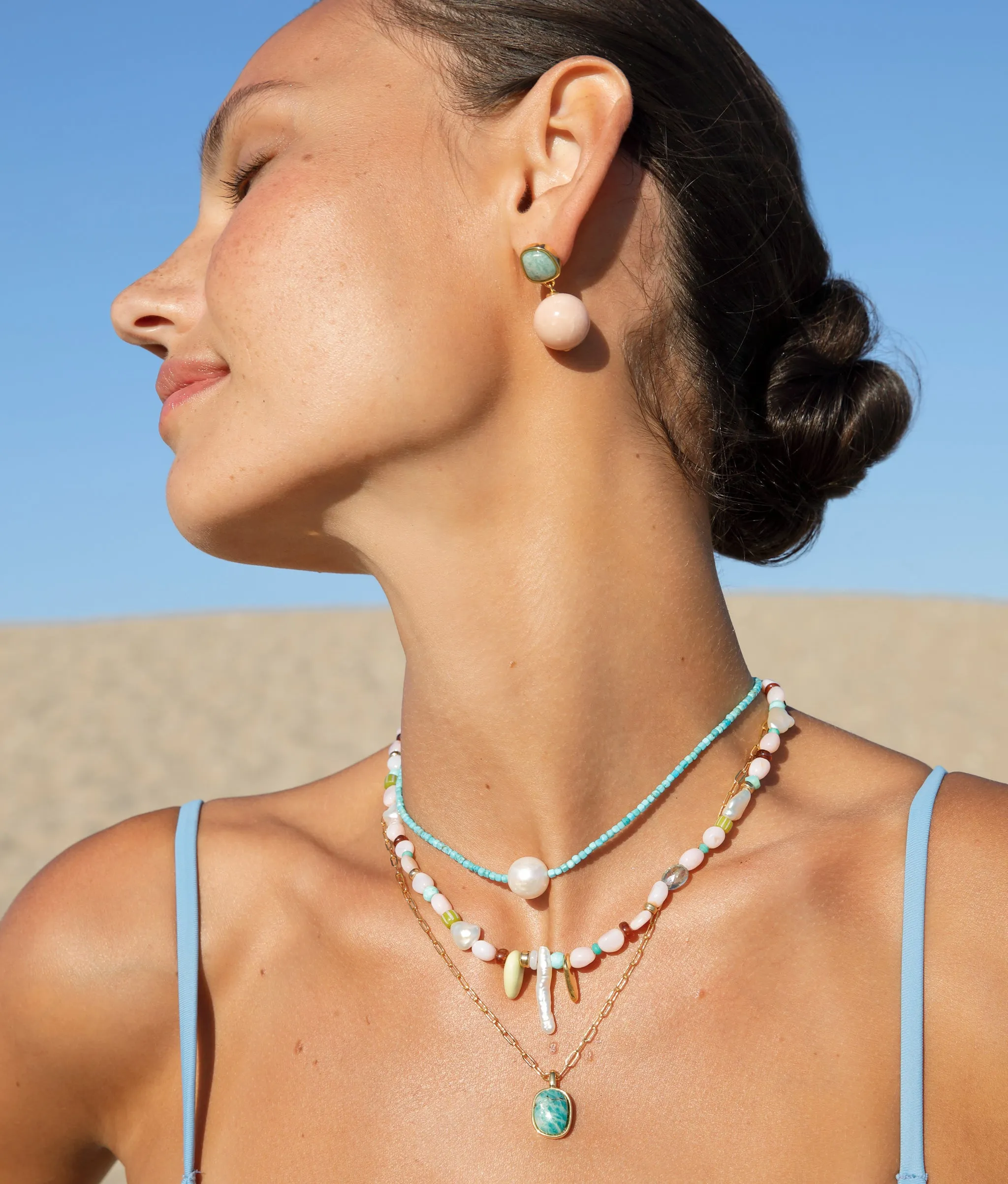 Off Shore Necklace in Pink Sands