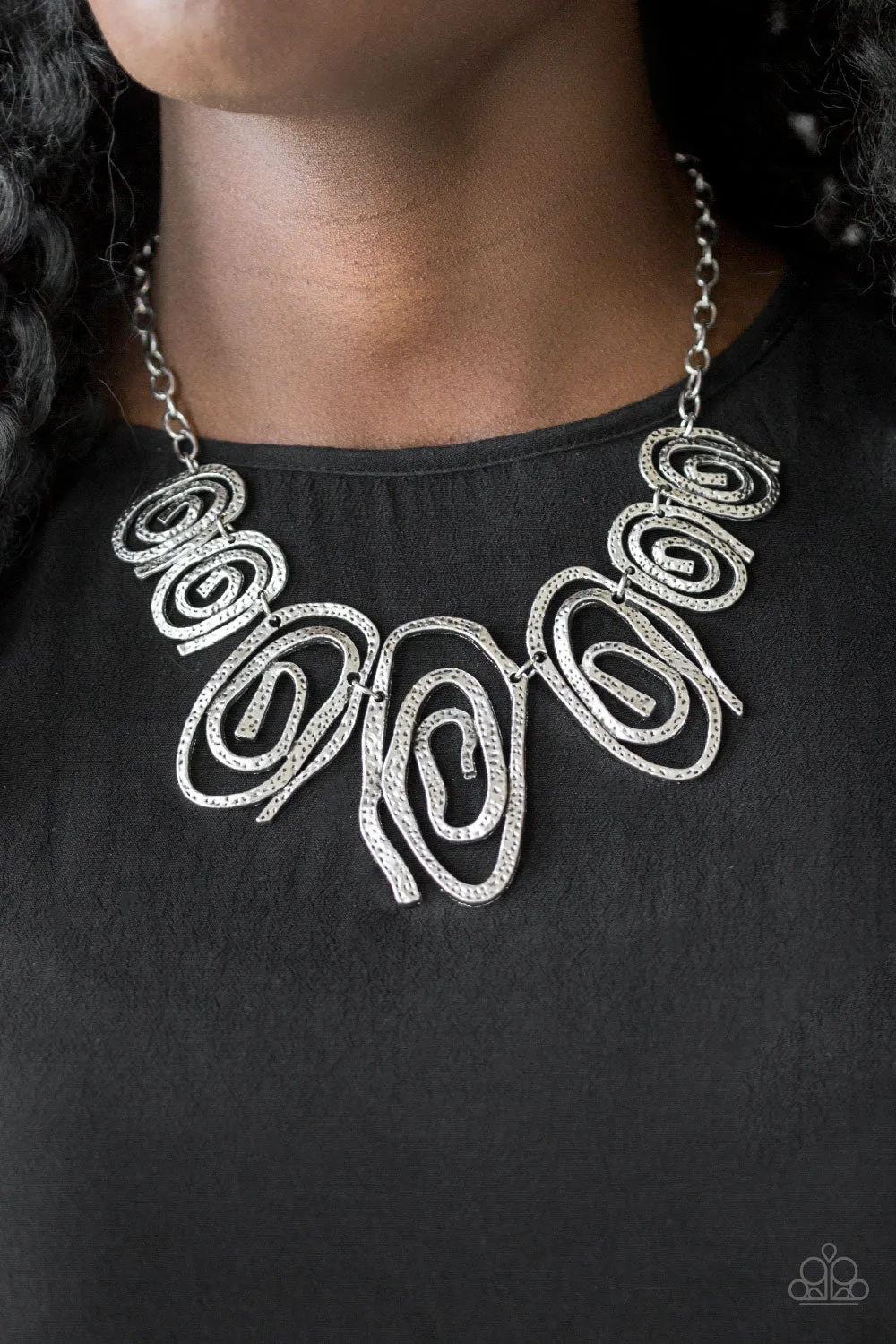 Paparazzi Necklace ~ My Cave is Your Cave - Silver