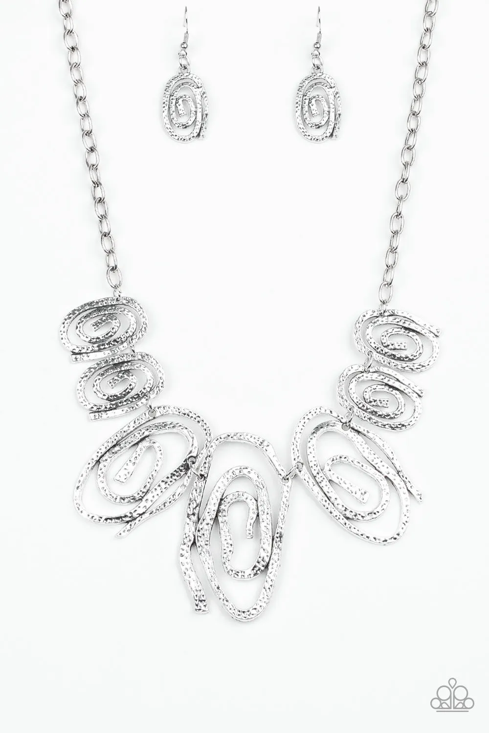 Paparazzi Necklace ~ My Cave is Your Cave - Silver