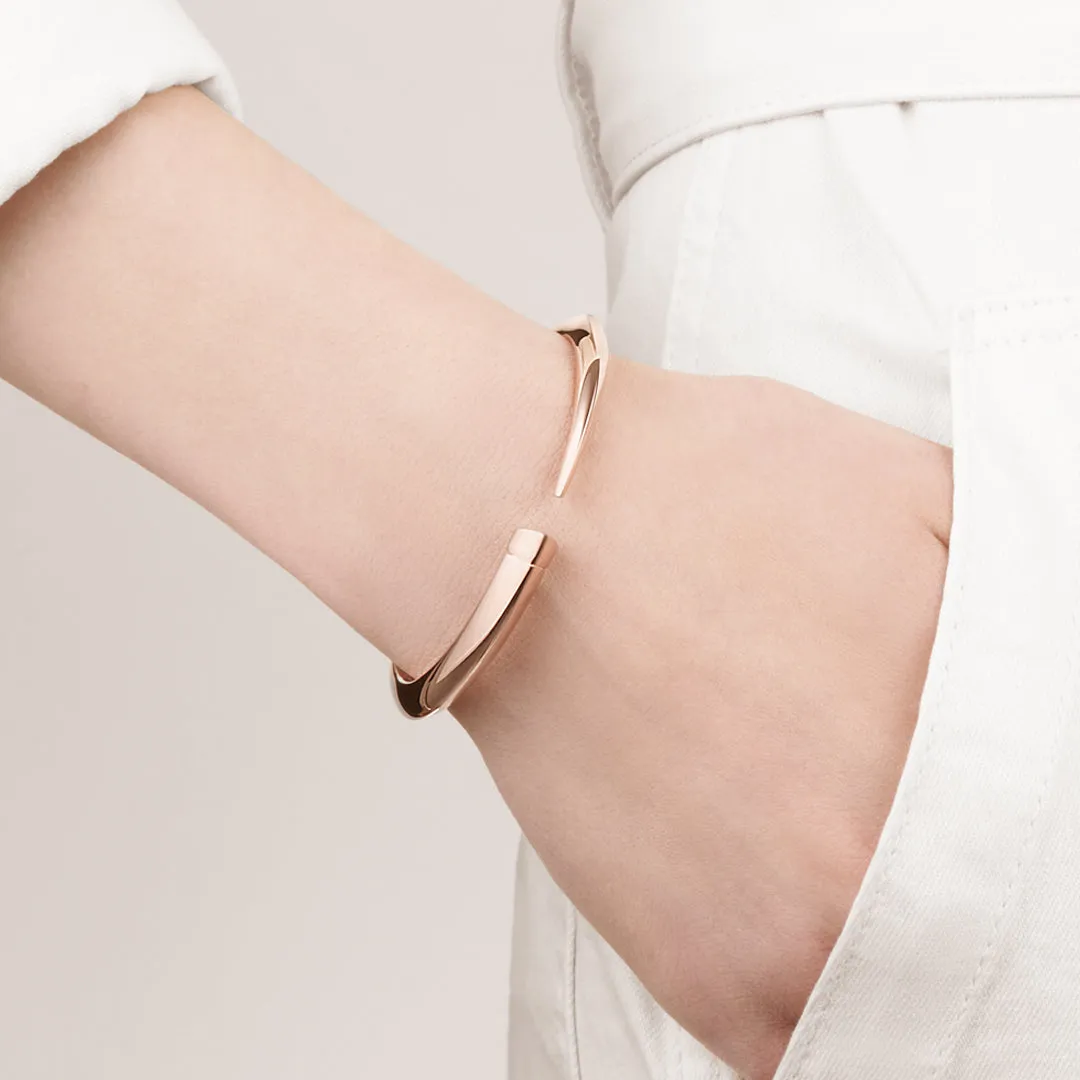 Sabre Bangle - Rose Gold Vermeil