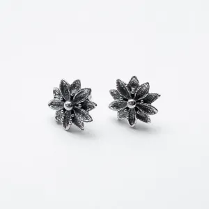Silver Edna Studs