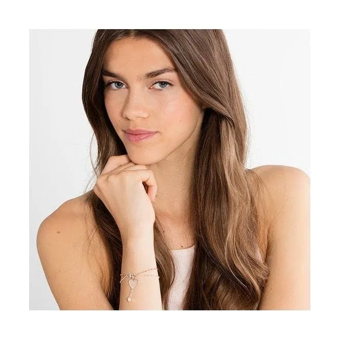 Thomas Sabo Love Bridge Double Strand Heart Bracelet LBA0102-415-12